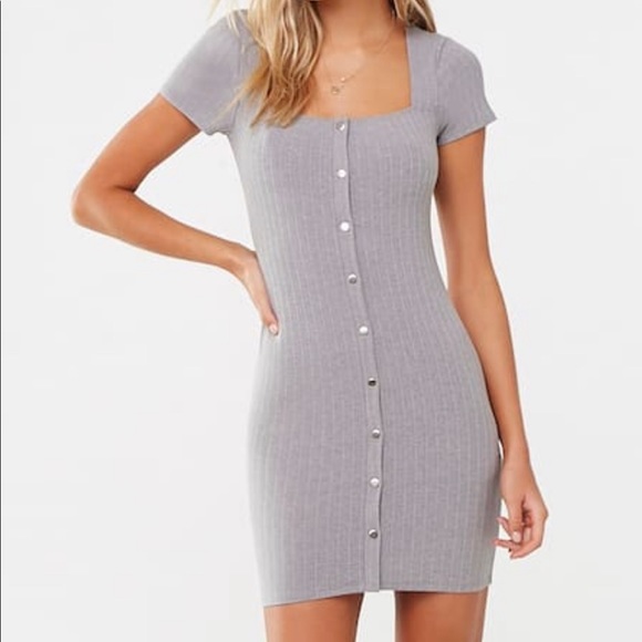 Bodycon Grey Dress - Picture 1 of 1